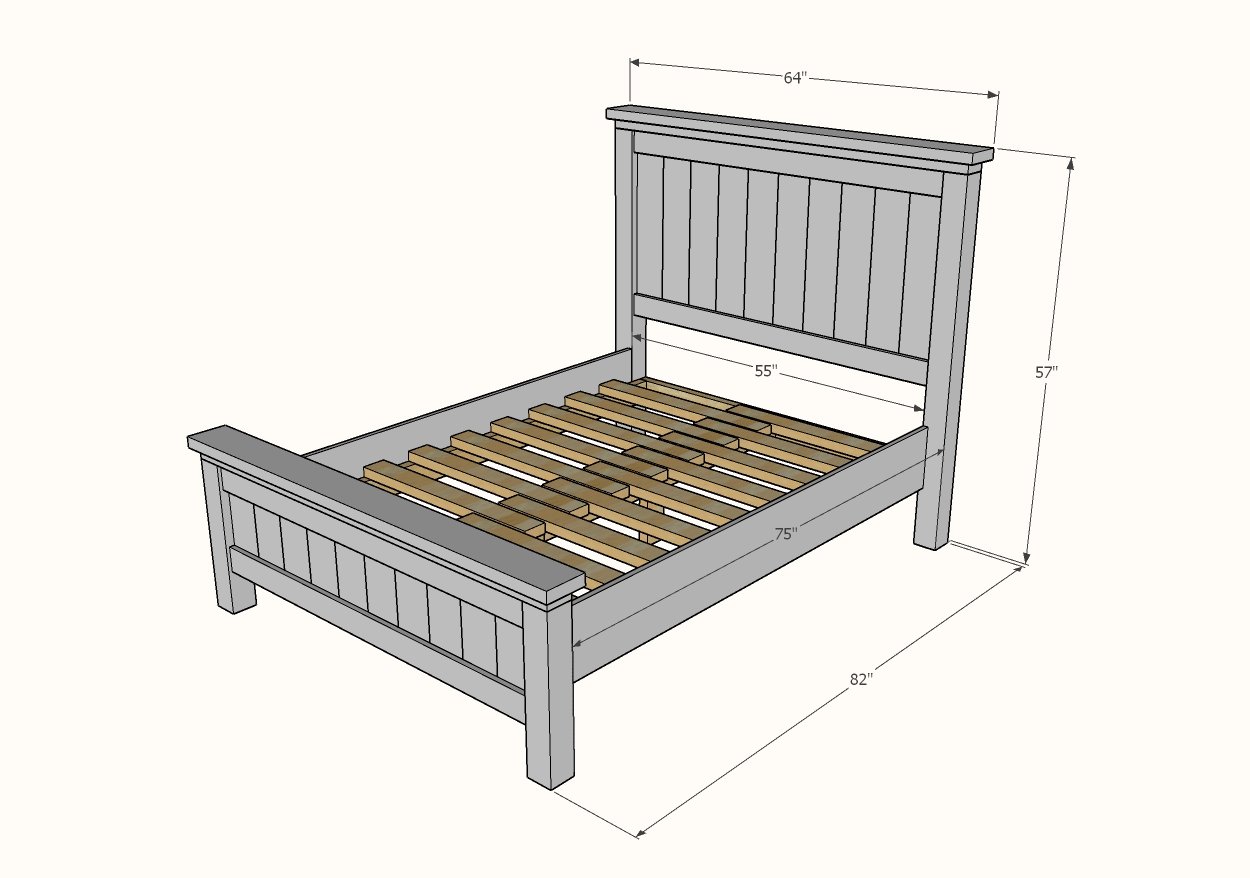 dimensions of a full size bed